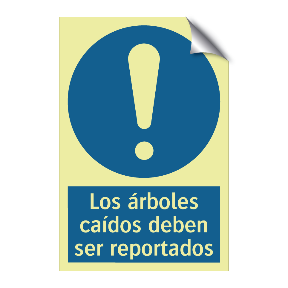 Los árboles caídos deben ser reportados