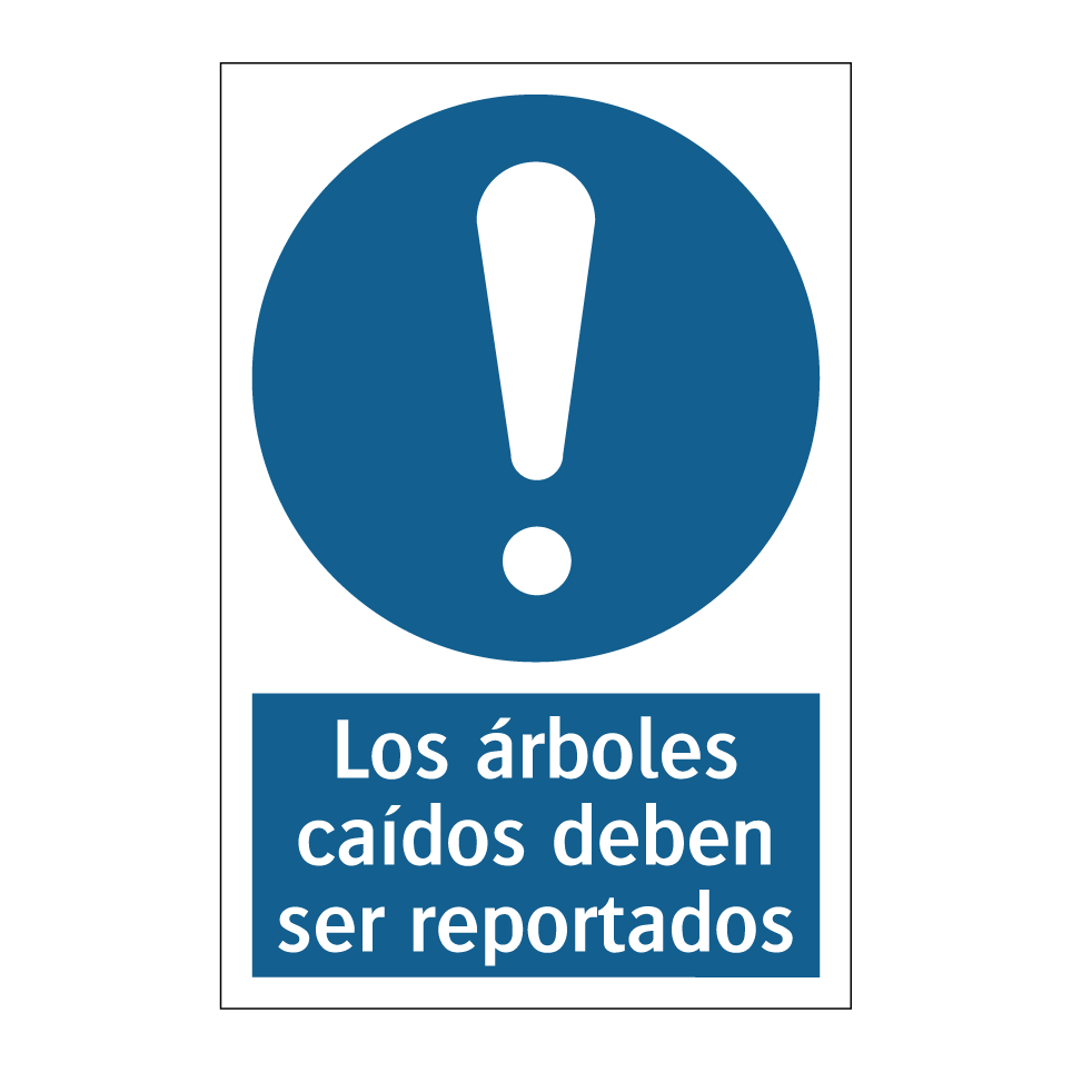 Los árboles caídos deben ser reportados