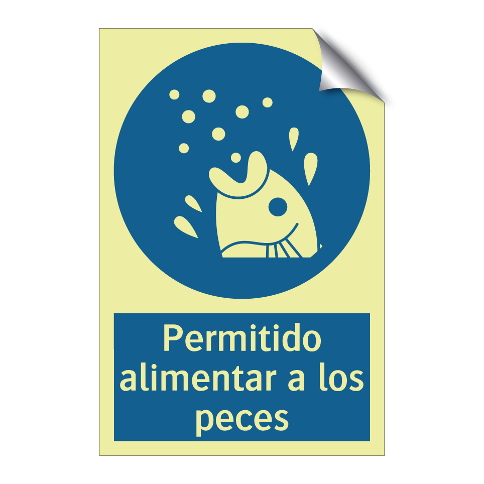 Permitido alimentar a los peces