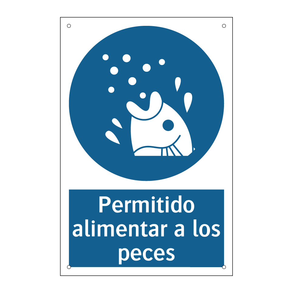 Permitido alimentar a los peces