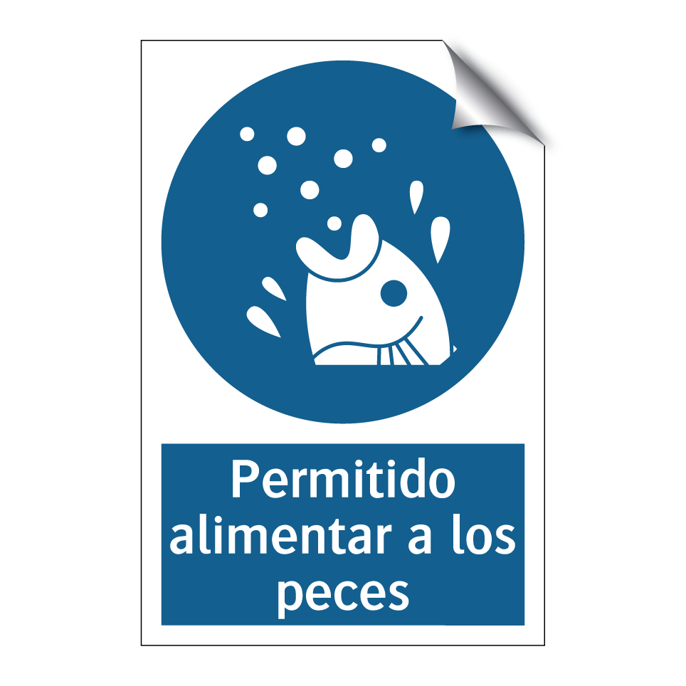 Permitido alimentar a los peces