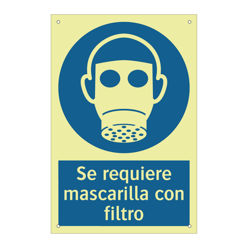 Se requiere mascarilla con filtro