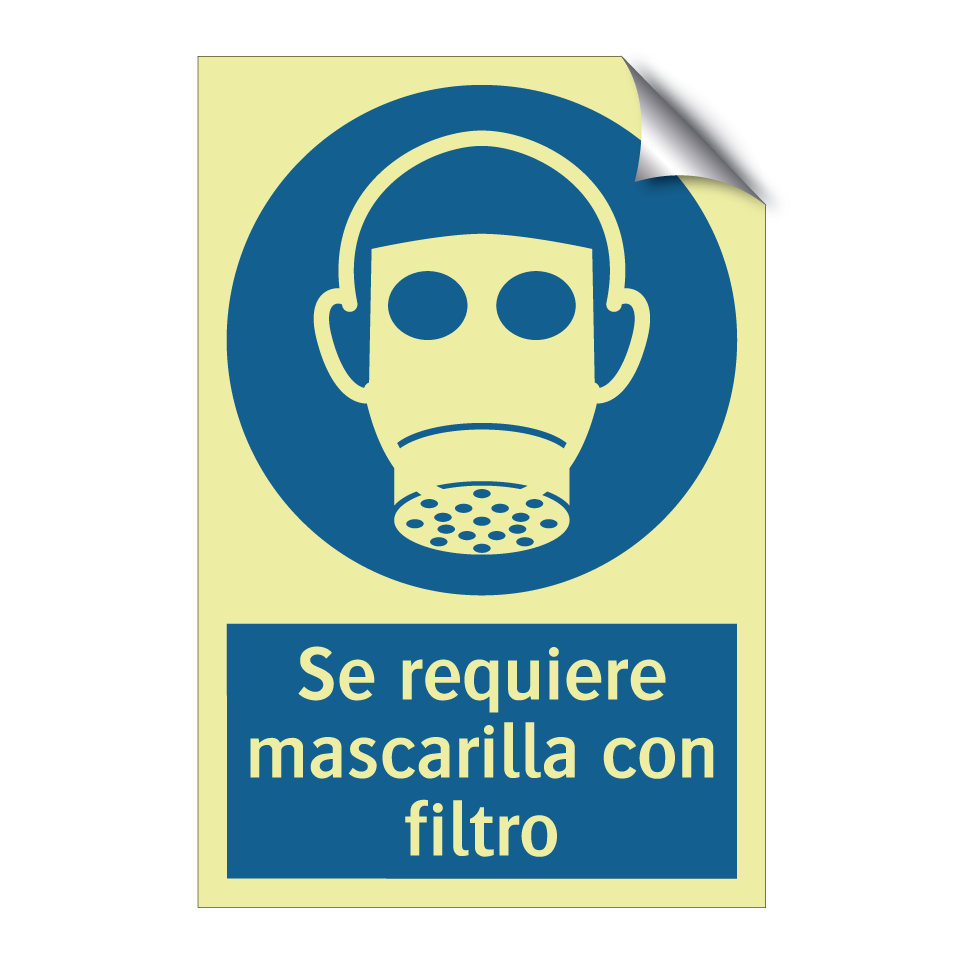 Se requiere mascarilla con filtro