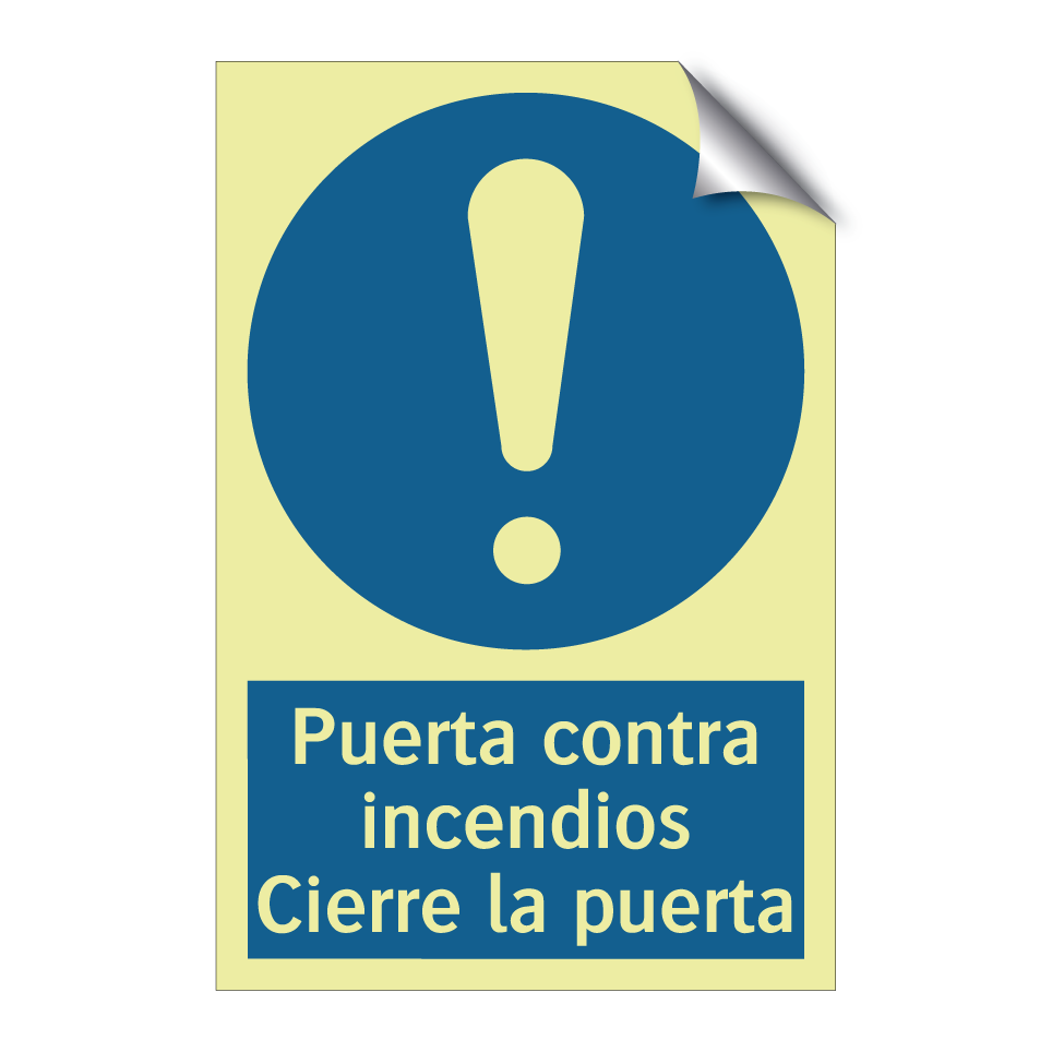 Puerta contra incendios Cierre la puerta