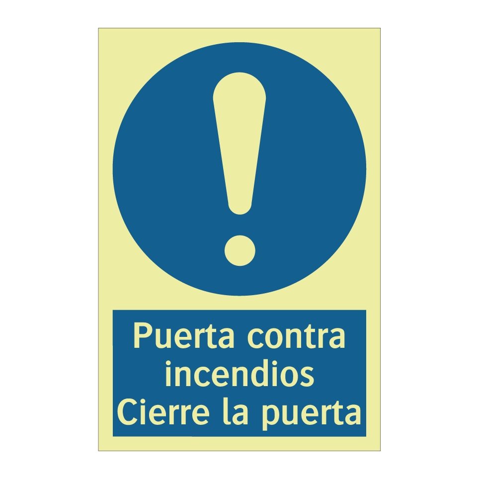 Puerta contra incendios Cierre la puerta