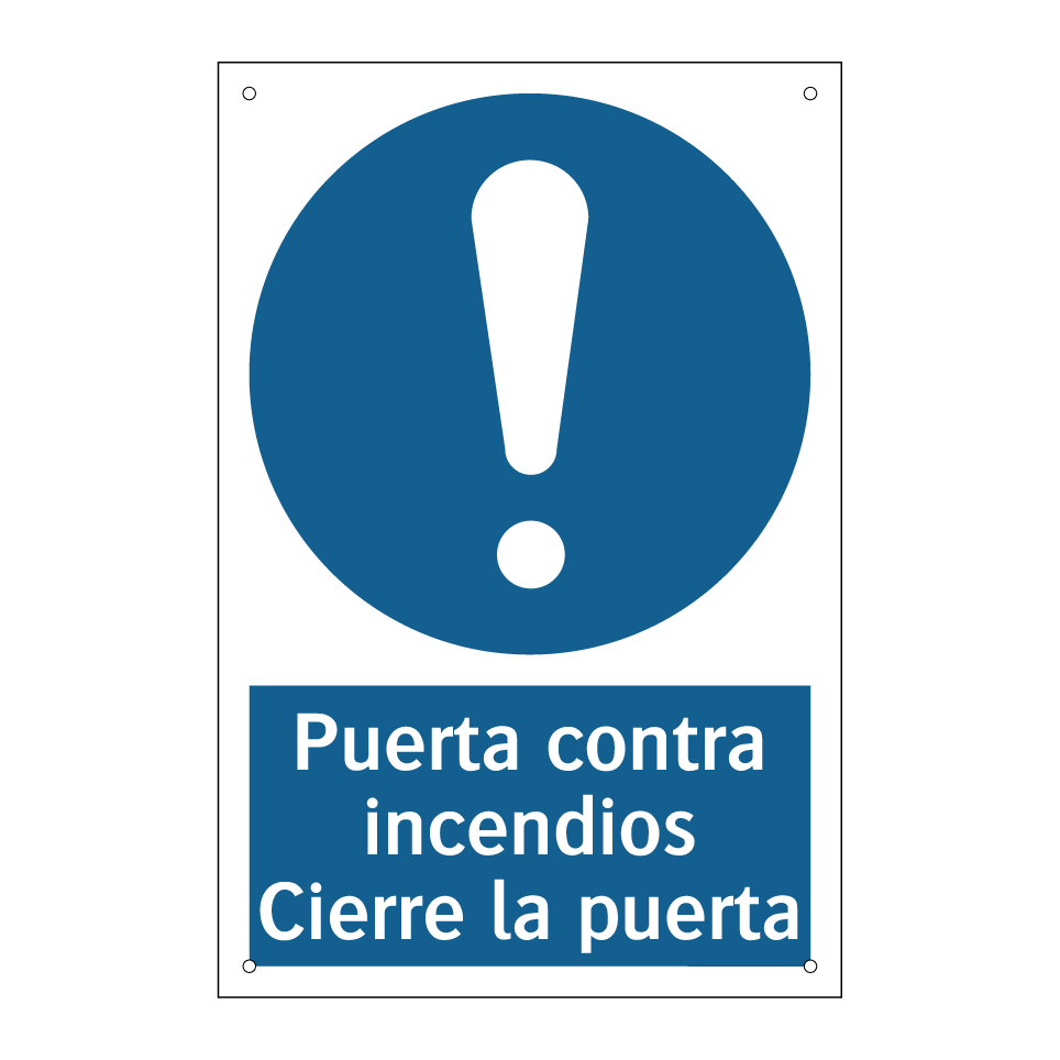 Puerta contra incendios Cierre la puerta