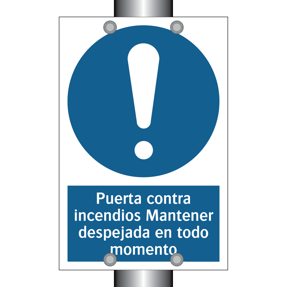 Puerta contra incendios Mantener despejada en todo momento