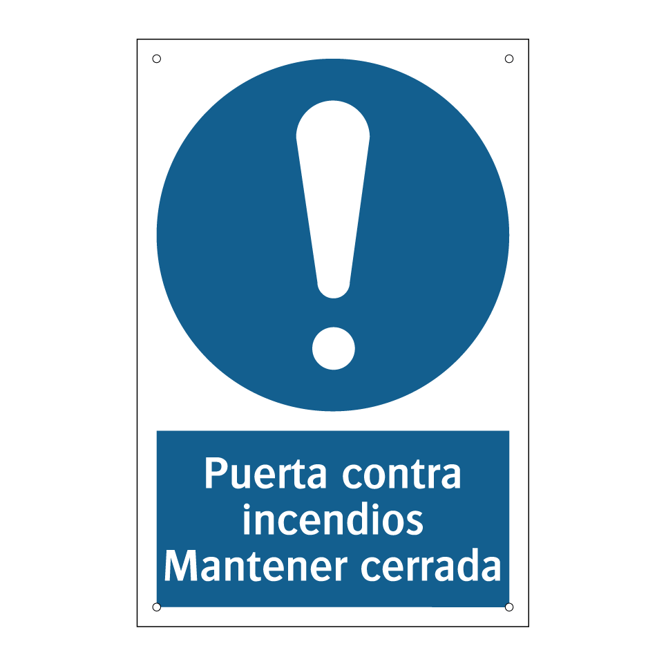 Puerta contra incendios Mantener cerrada