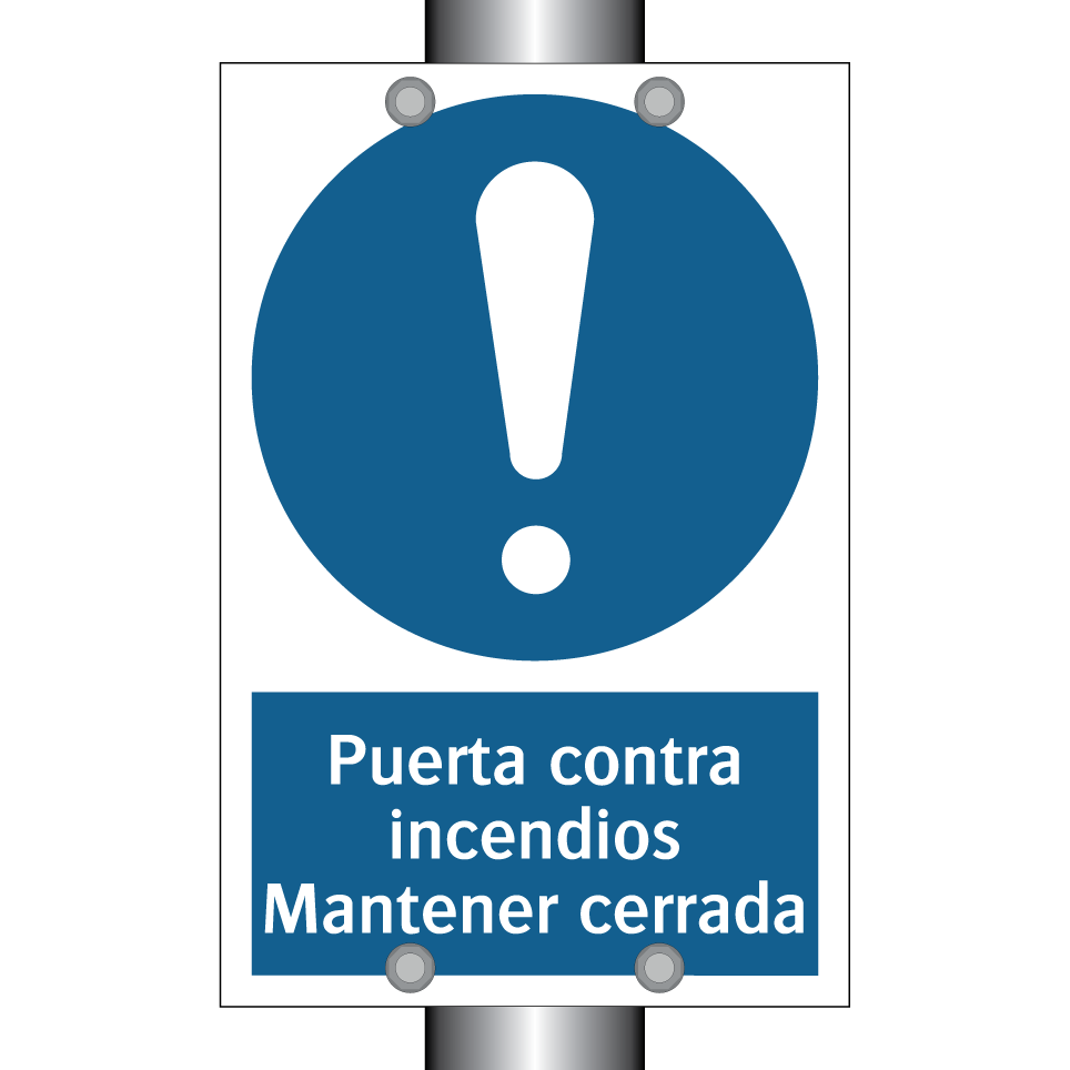 Puerta contra incendios Mantener cerrada