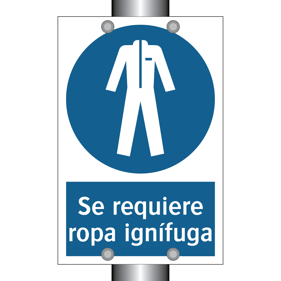Se requiere ropa ignífuga