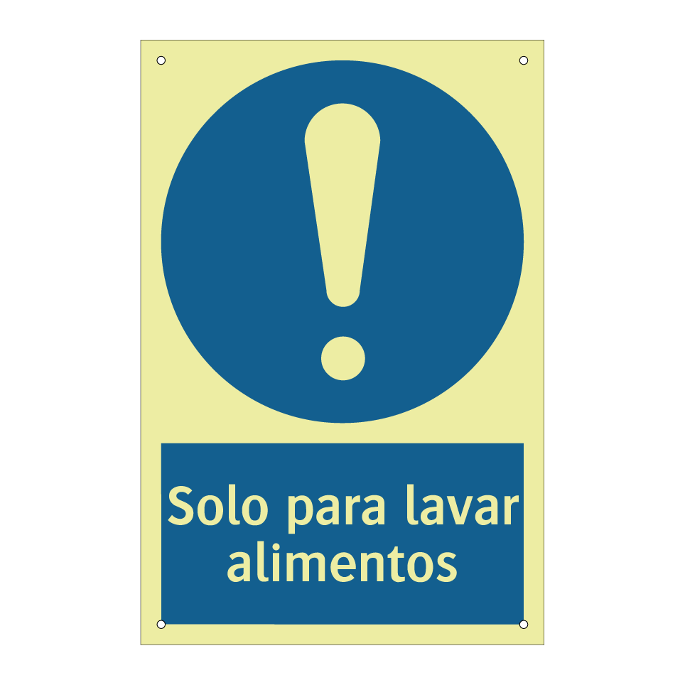 Solo para lavar alimentos
