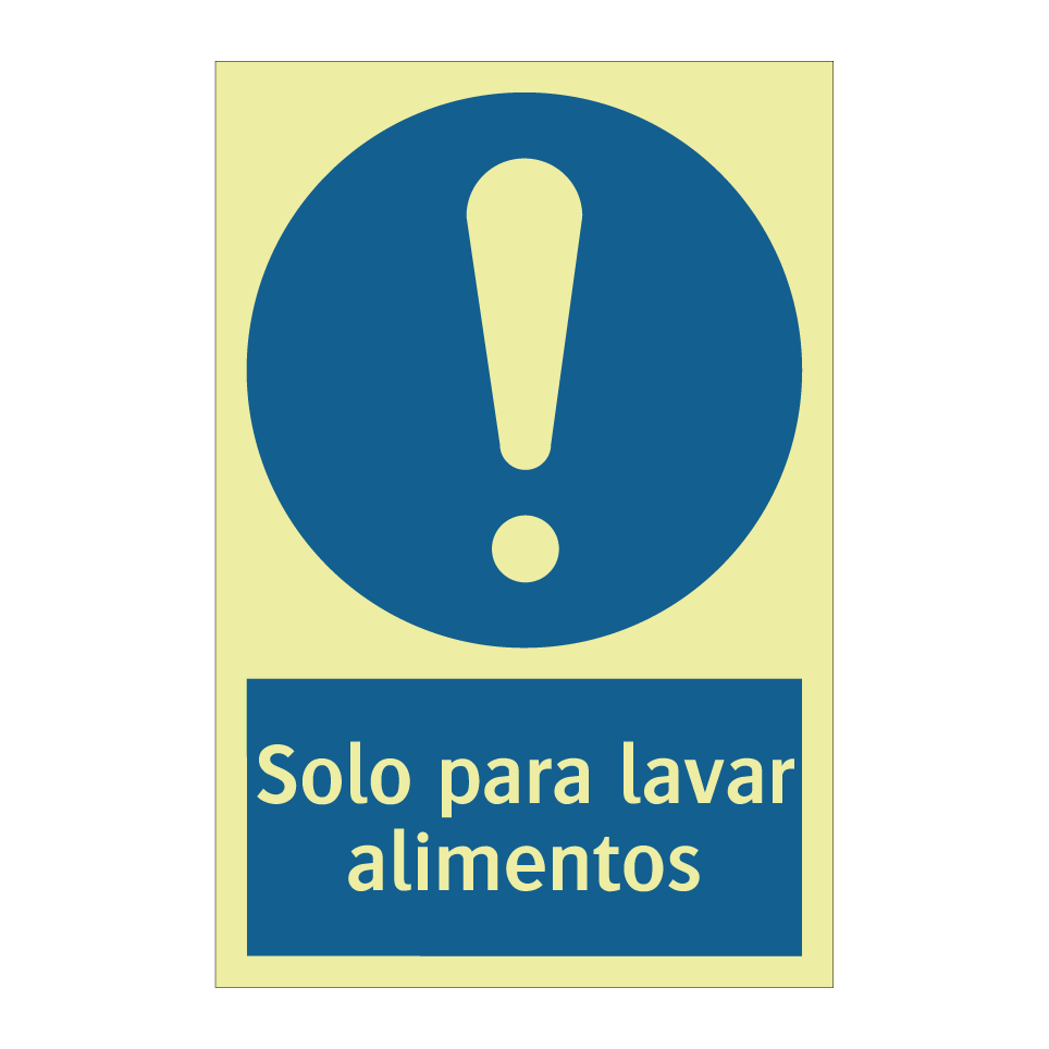 Solo para lavar alimentos