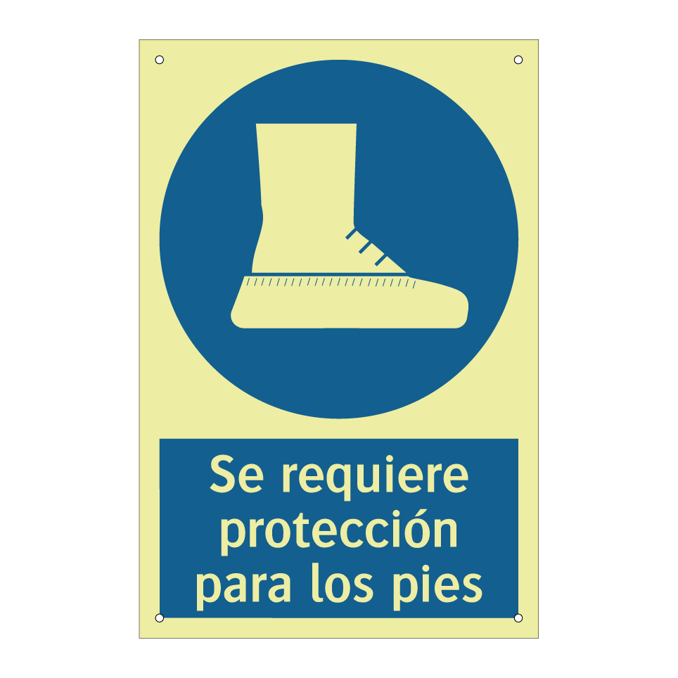 Se requiere protección para los pies