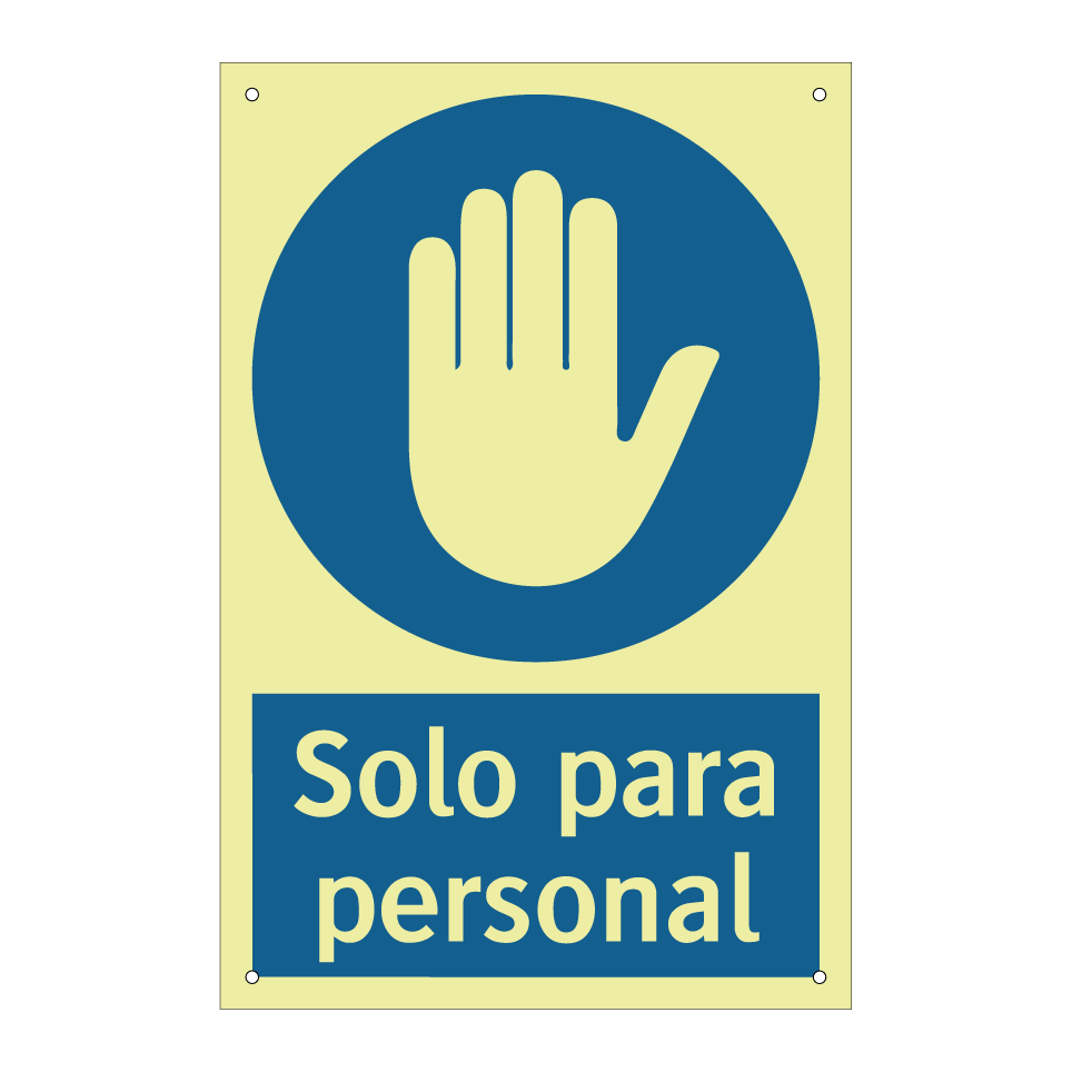 Solo para personal