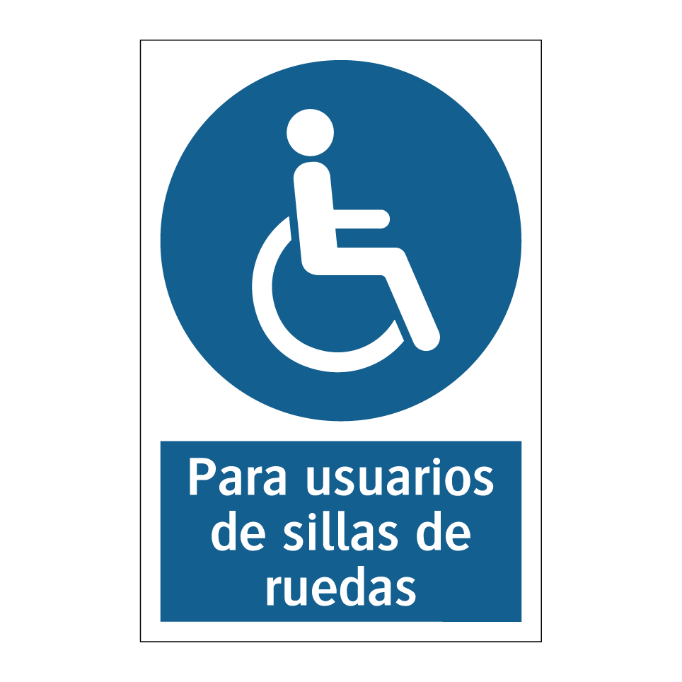 Para usuarios de sillas de ruedas