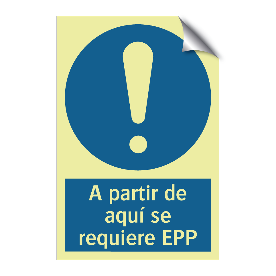 A partir de aquí se requiere EPP