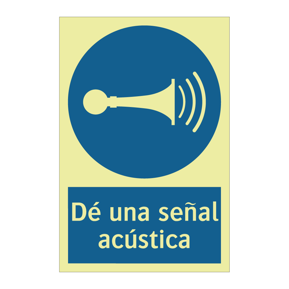 Dé una señal acústica