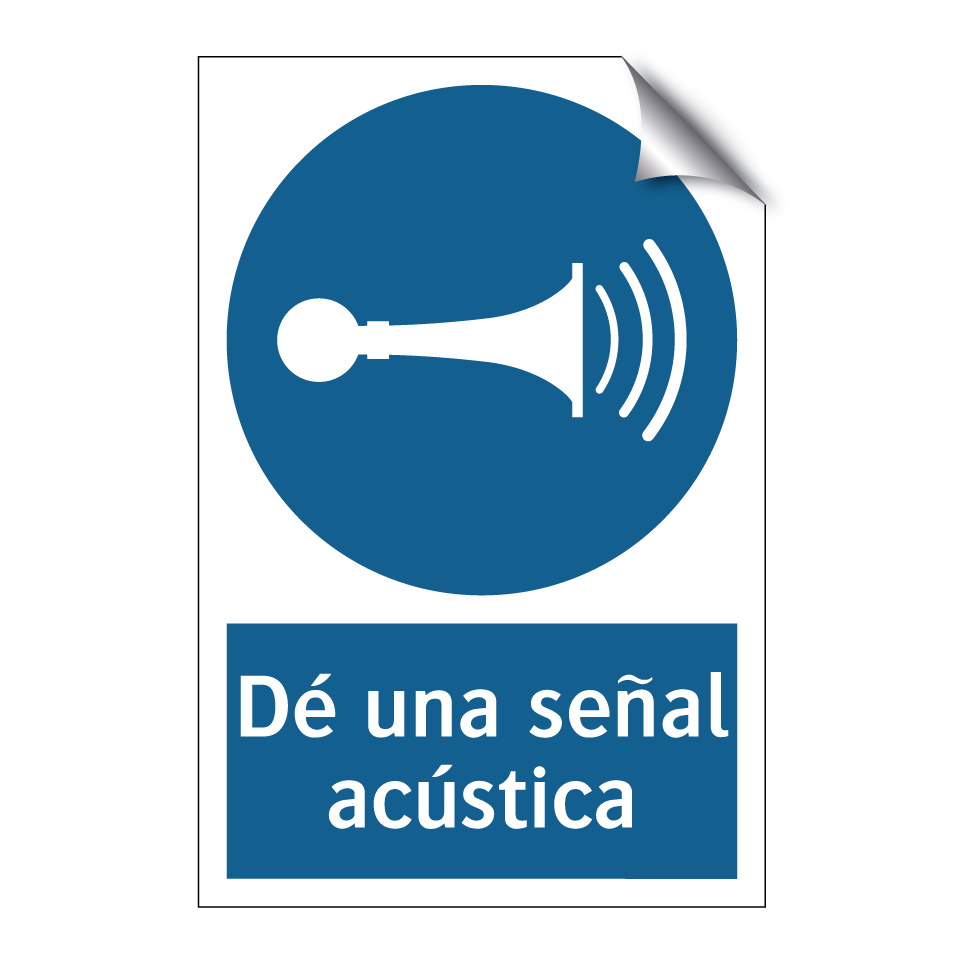 Dé una señal acústica