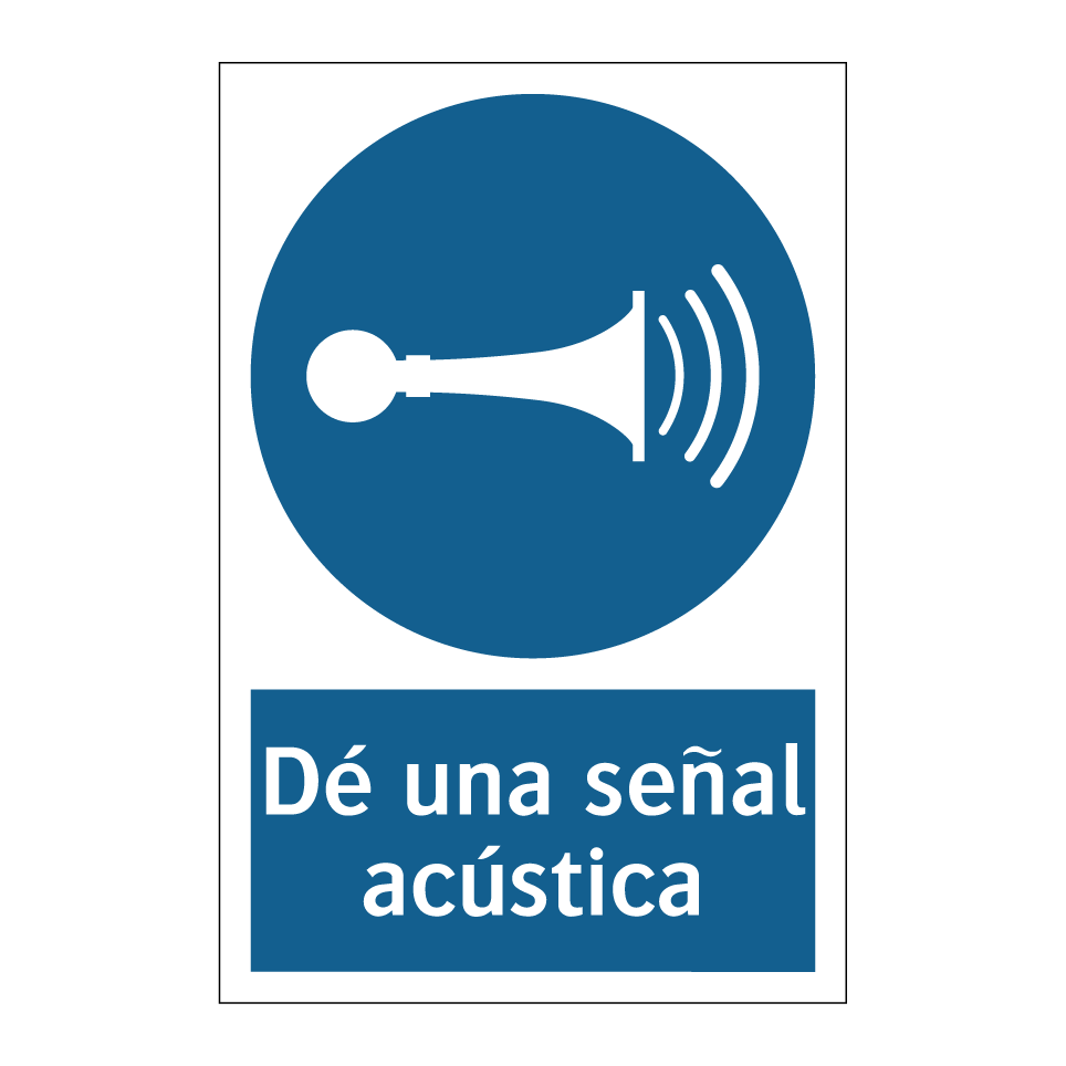 Dé una señal acústica