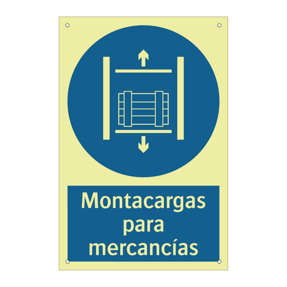 Montacargas para mercancías
