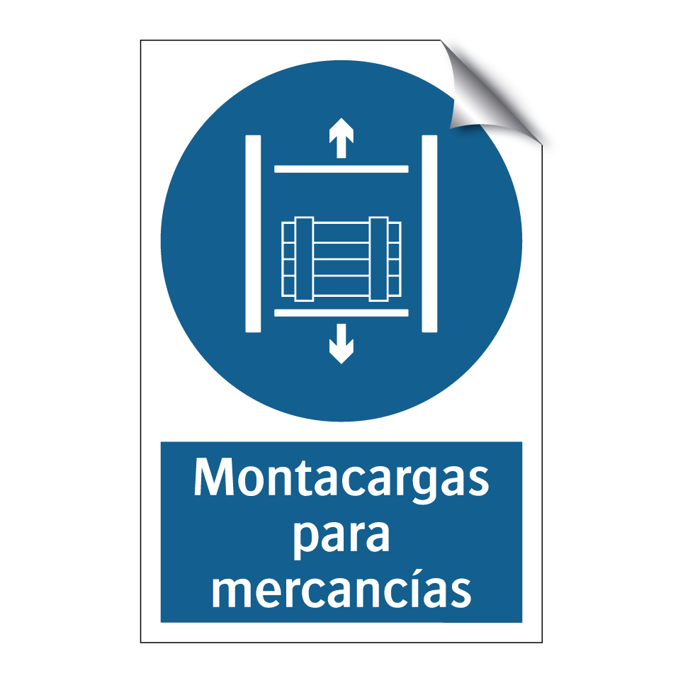 Montacargas para mercancías