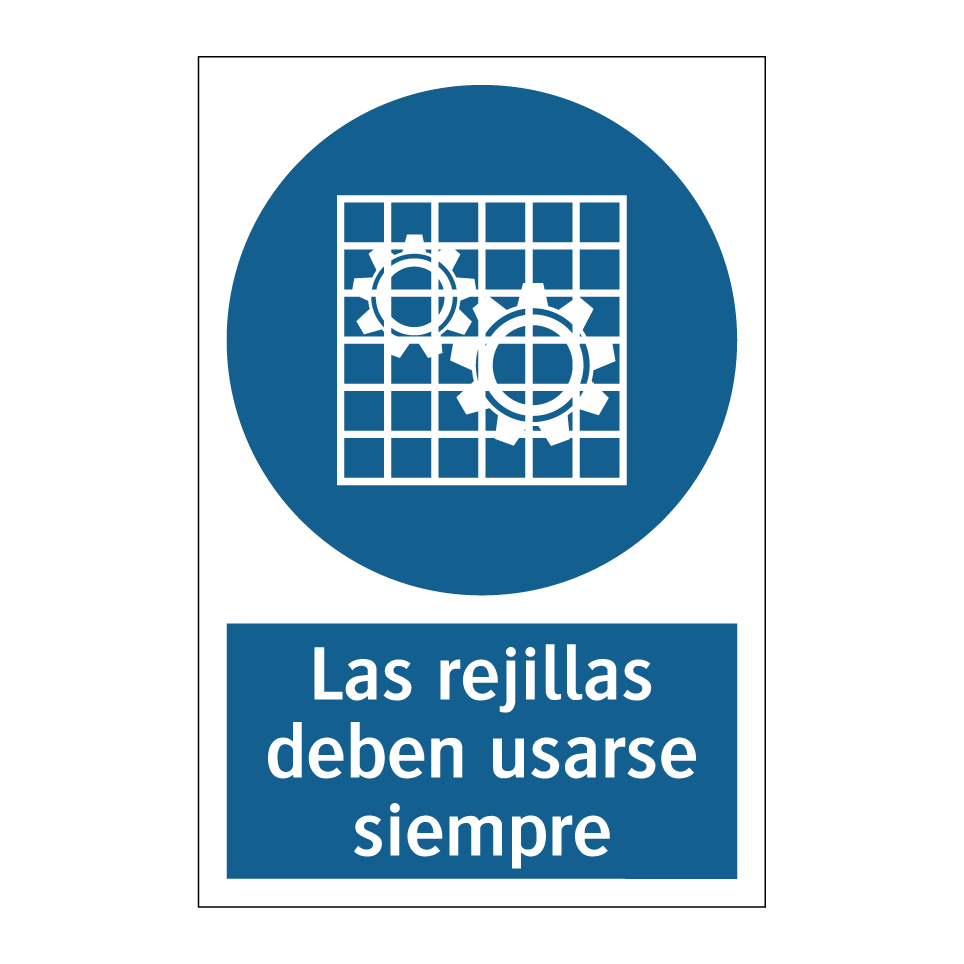 Las rejillas deben usarse siempre