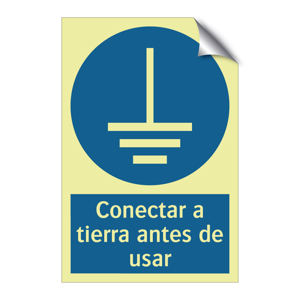 Conectar a tierra antes de usar