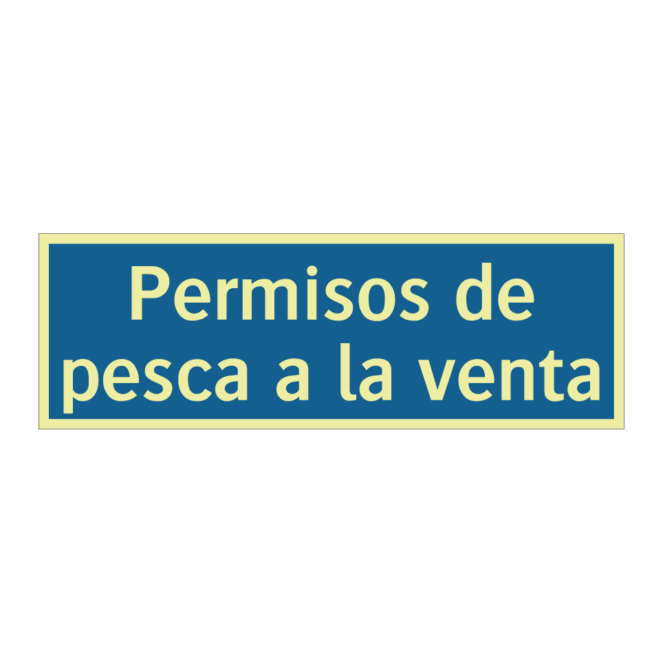 Permisos de pesca a la venta