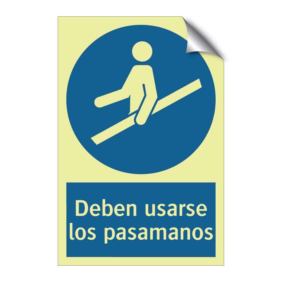 Deben usarse los pasamanos