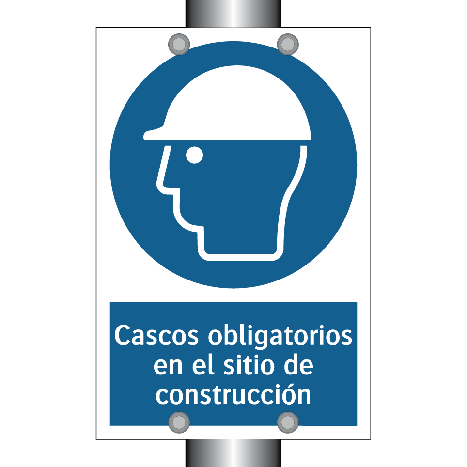 Cascos obligatorios en el sitio de construcción