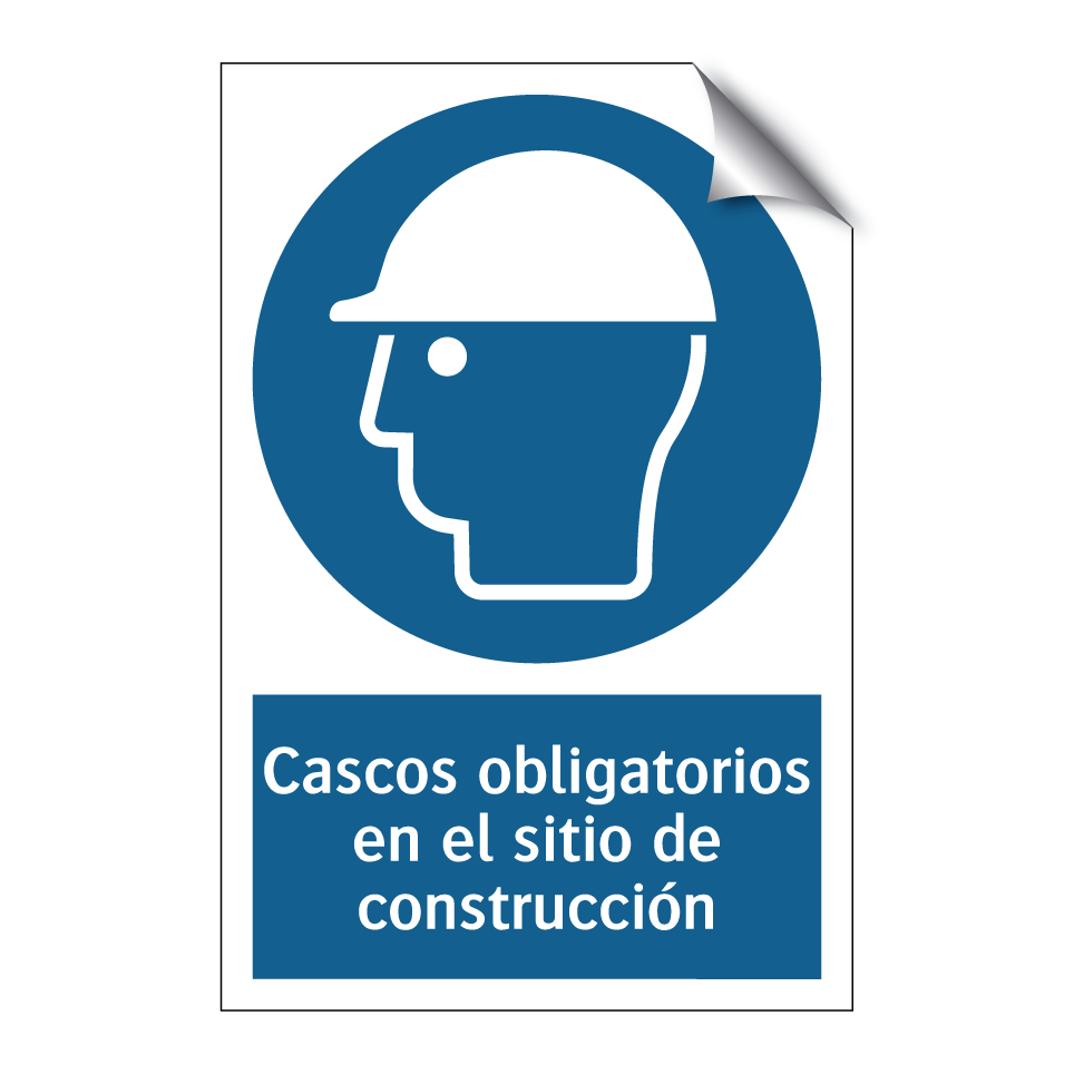 Cascos obligatorios en el sitio de construcción