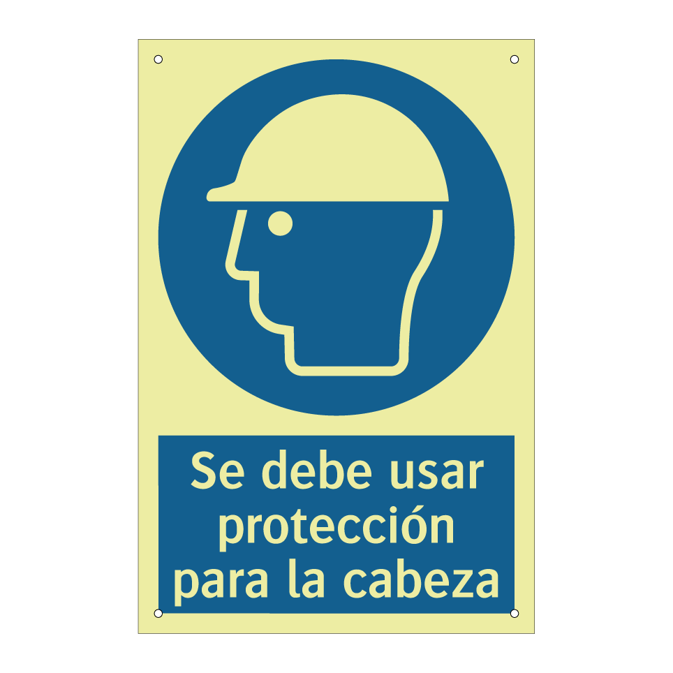 Se debe usar protección para la cabeza