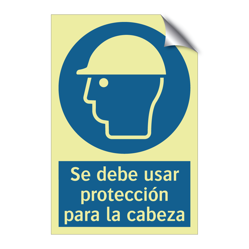 Se debe usar protección para la cabeza