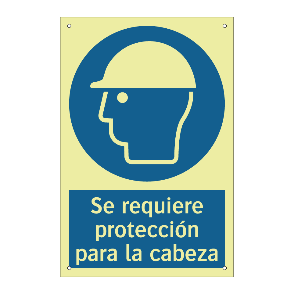 Se requiere protección para la cabeza