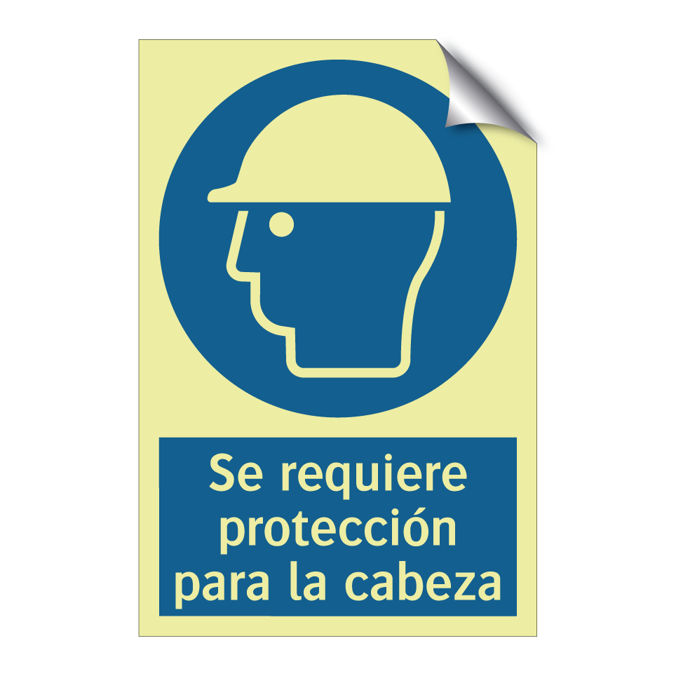 Se requiere protección para la cabeza