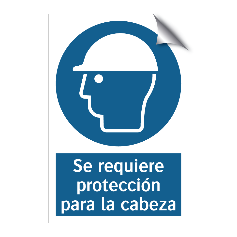 Se requiere protección para la cabeza