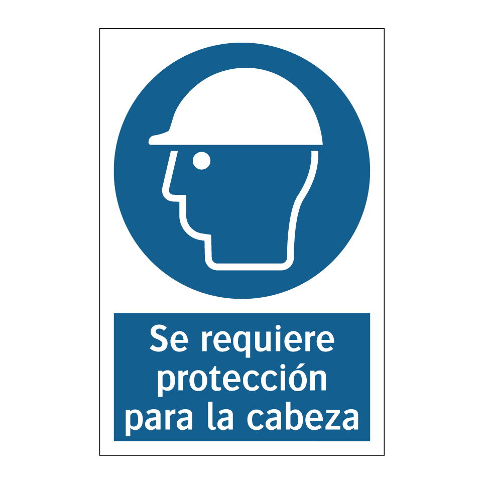 Se requiere protección para la cabeza