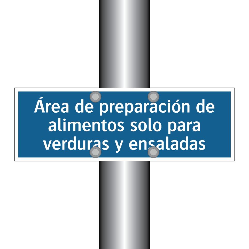 Área de preparación de alimentos solo para verduras y ensaladas