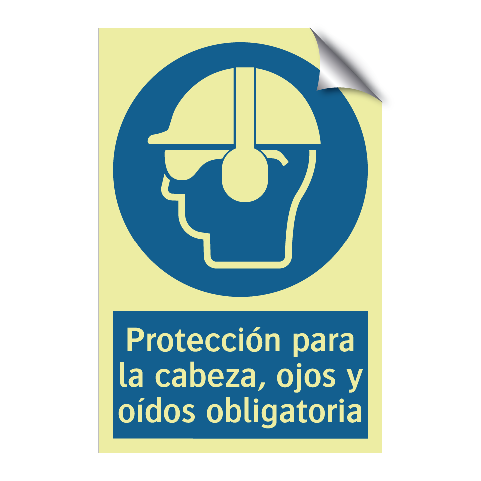 Protección para la cabeza, ojos y oídos obligatoria