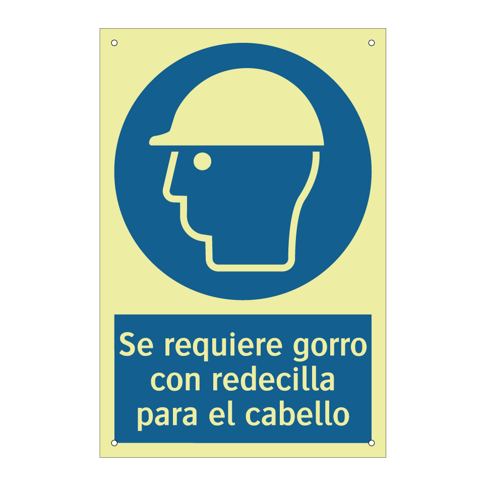 Se requiere gorro con redecilla para el cabello