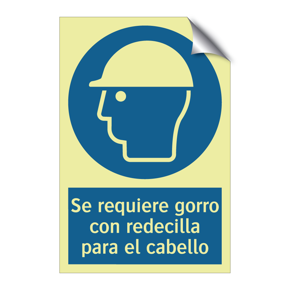 Se requiere gorro con redecilla para el cabello