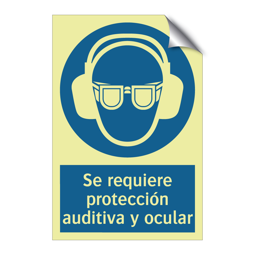 Se requiere protección auditiva y ocular