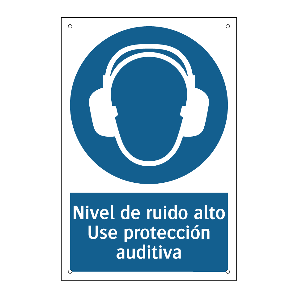 Nivel de ruido alto Use protección auditiva