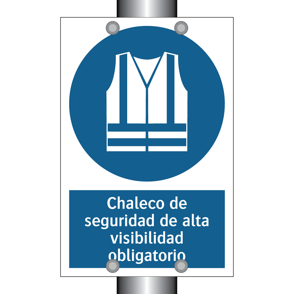 Chaleco de seguridad de alta visibilidad obligatorio