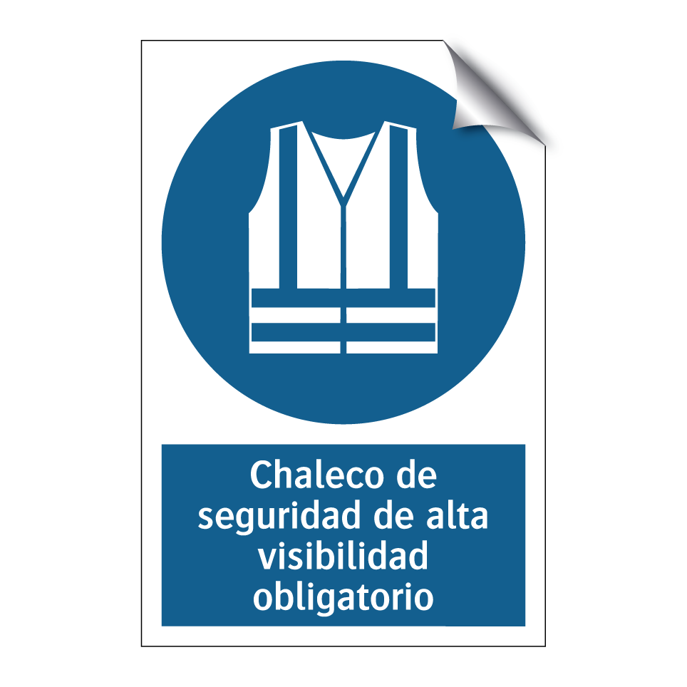 Chaleco de seguridad de alta visibilidad obligatorio