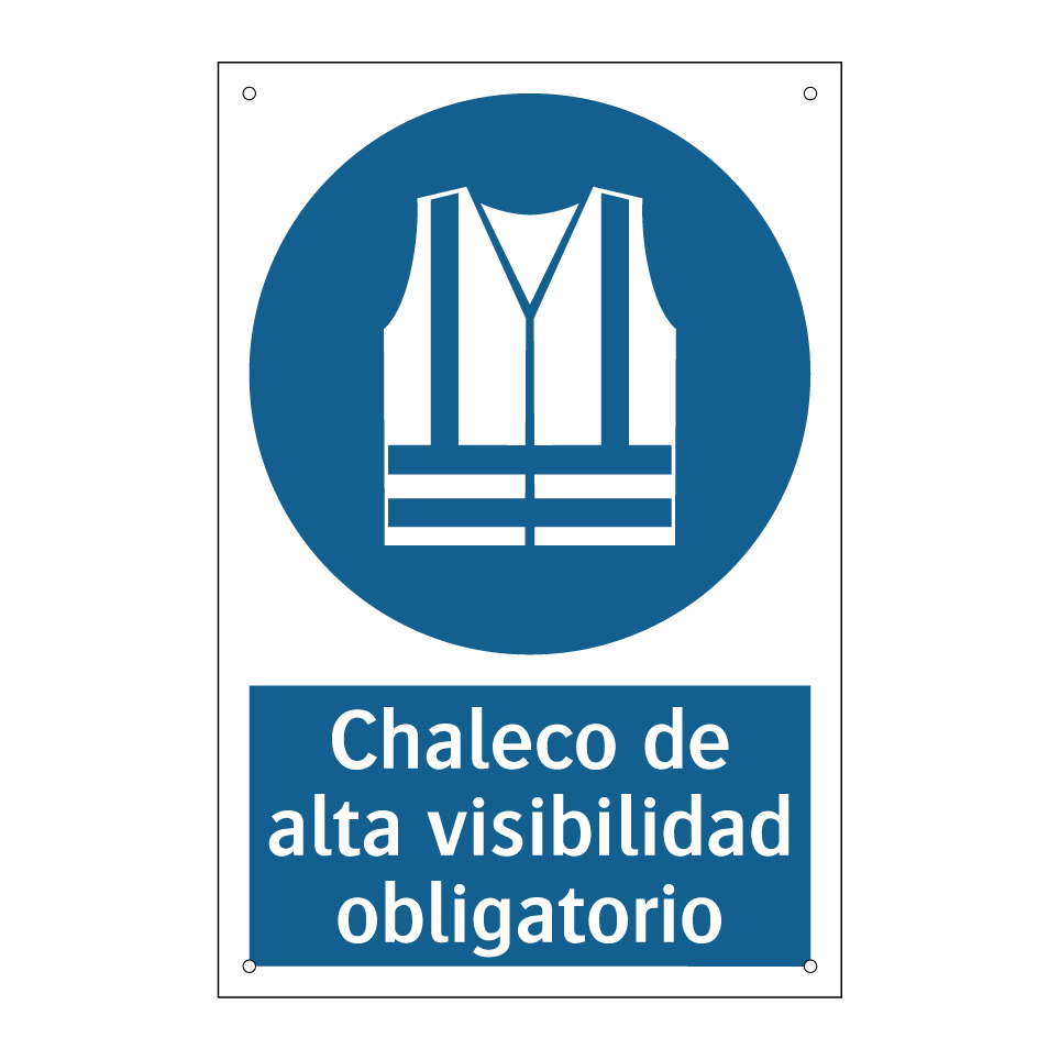 Chaleco de alta visibilidad obligatorio
