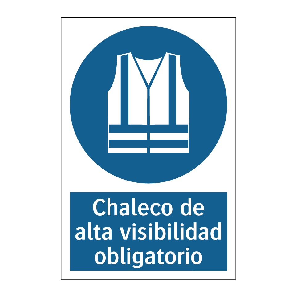 Chaleco de alta visibilidad obligatorio