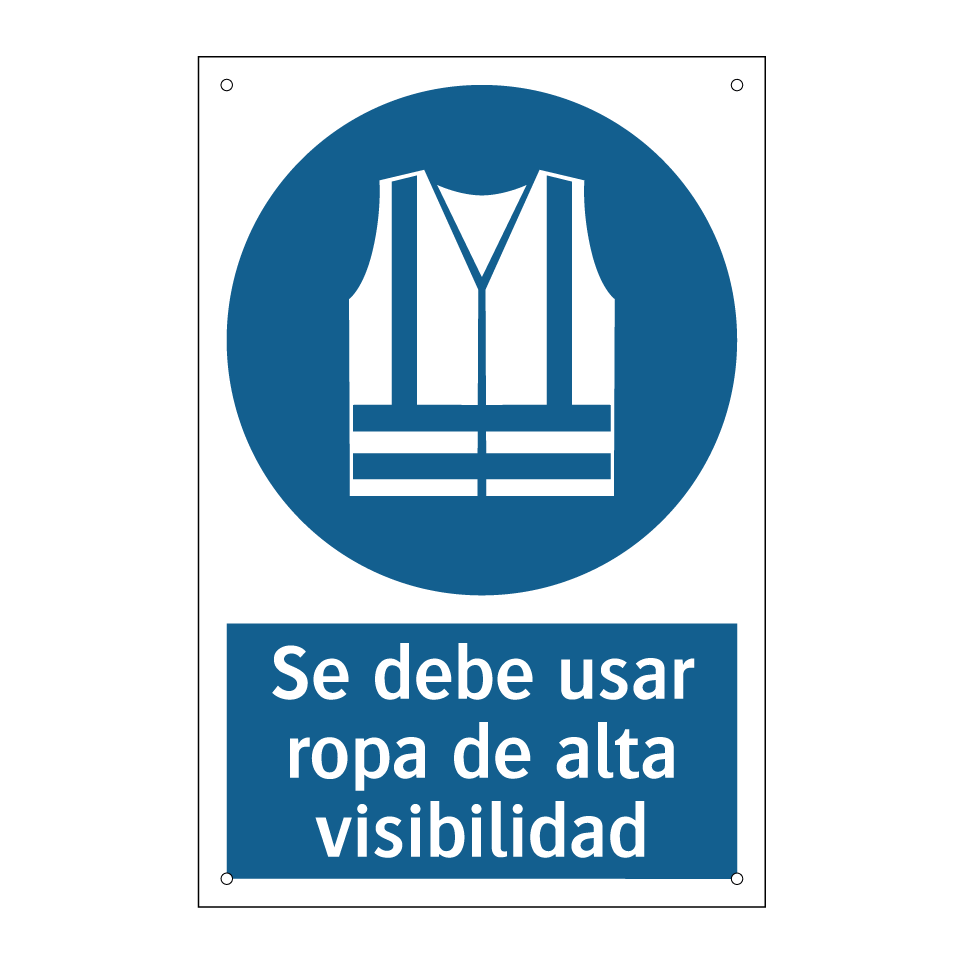 Se debe usar ropa de alta visibilidad
