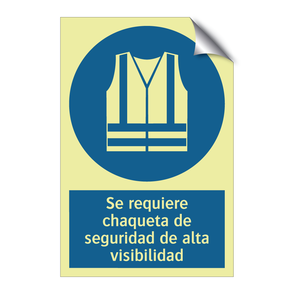 Se requiere chaqueta de seguridad de alta visibilidad