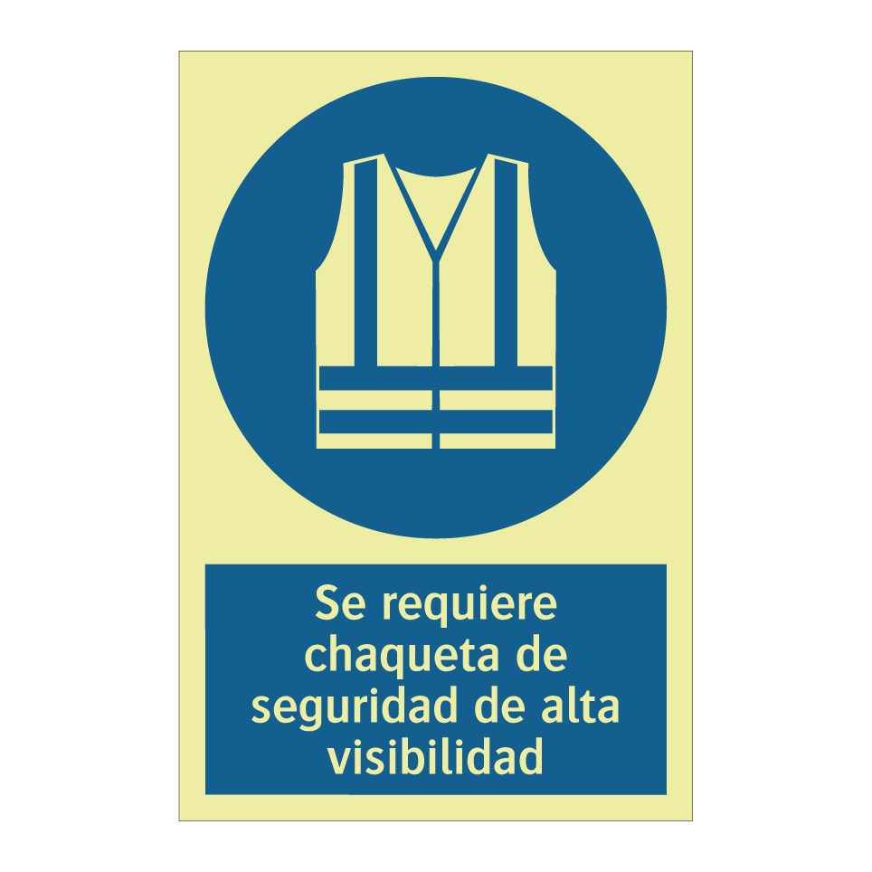 Se requiere chaqueta de seguridad de alta visibilidad